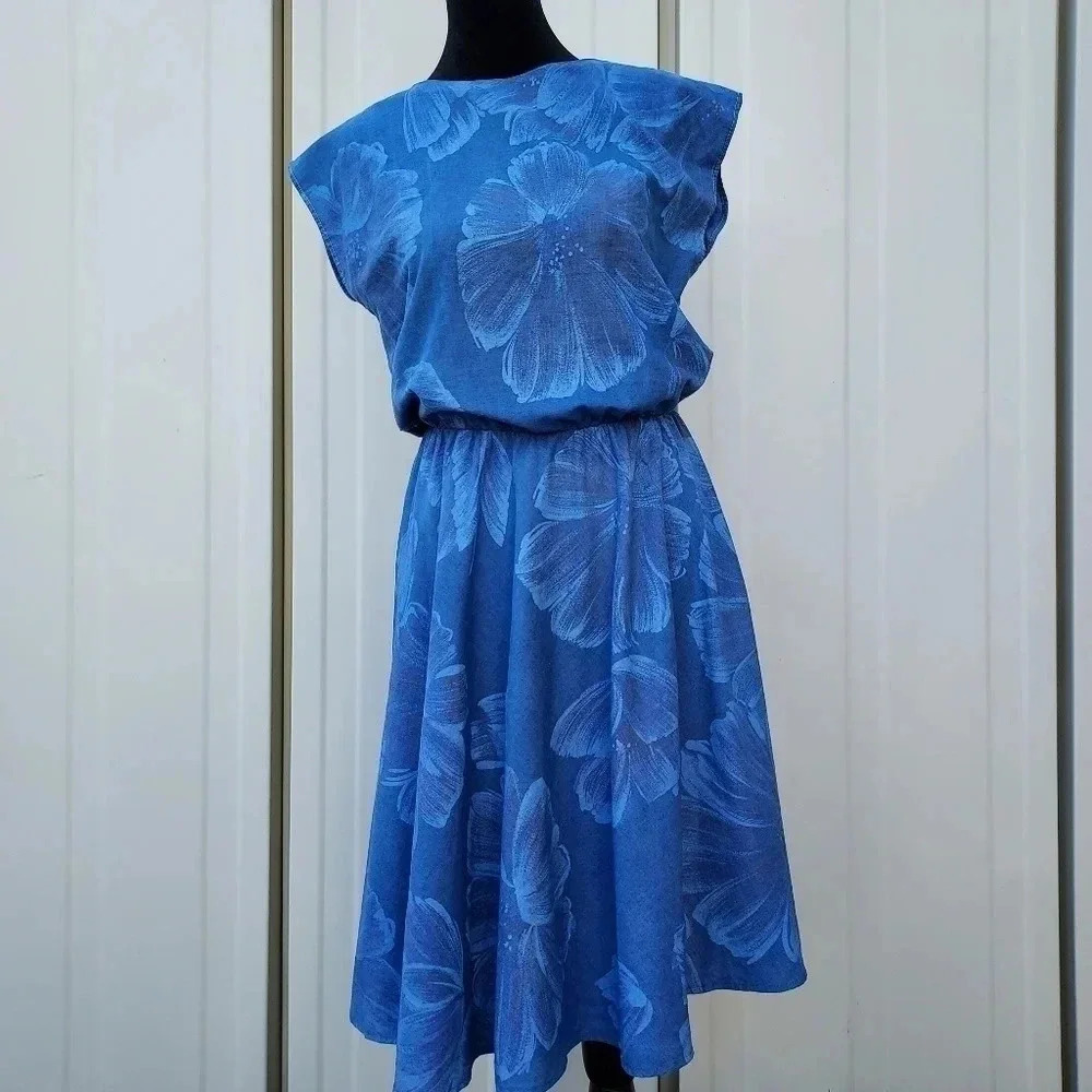 J.M. II New York Blue Dress - Picture 1 of 9